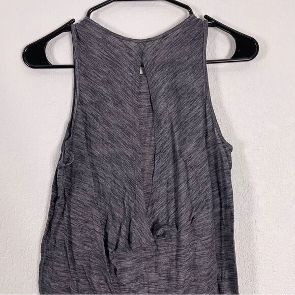 Lululemon Heathered Grey Cutout Back Tank Top - Picture 4 of 6